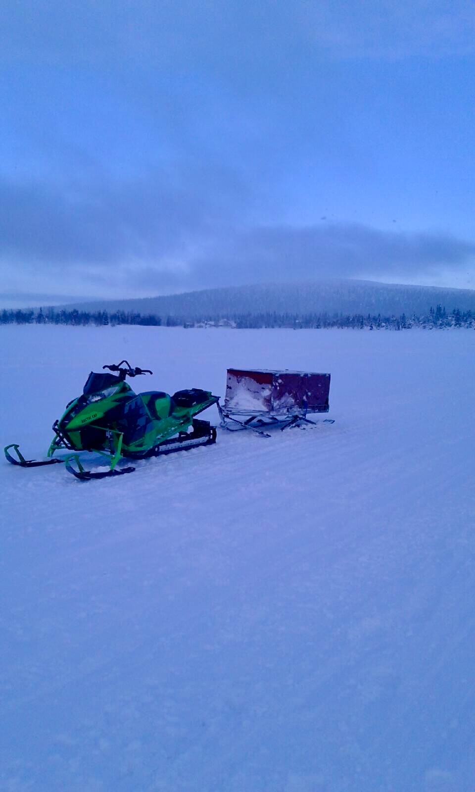 Provade dra kälke med Hardcoren